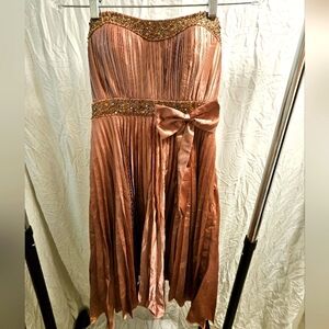 Rose gold formal dress
